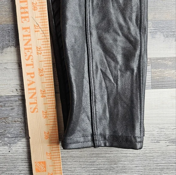 Spanx Faux Leather Moto Leggings Black S/P - Picture 11 of 11